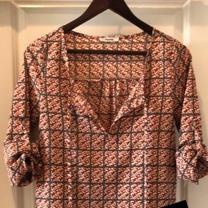 Southwest Printed Blouse Sz M